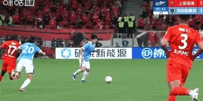 中超第10轮上海海港1-1深圳新鹏城 安佩姆红牌成
